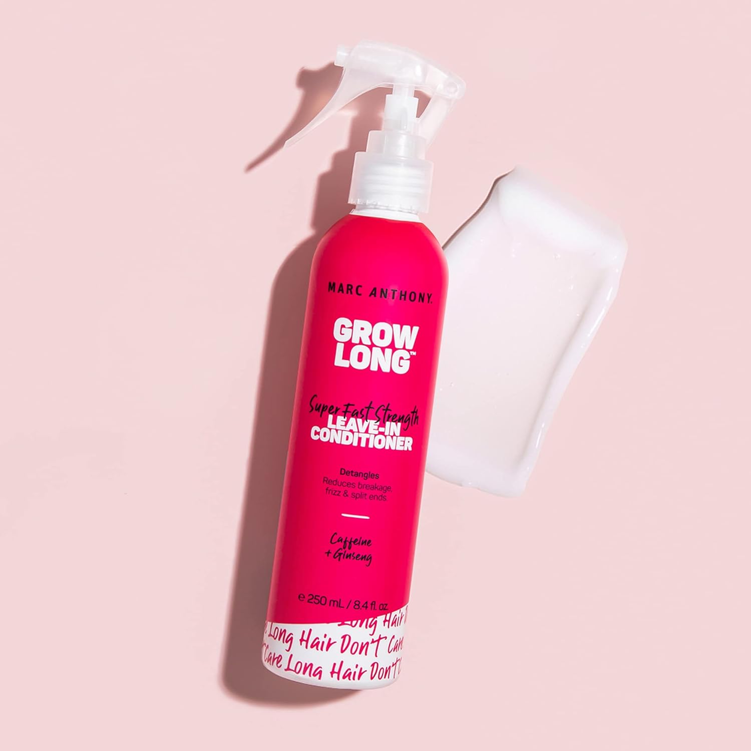 Marc Anthony Leave-In Conditioner Spray & Detangler, Grow Long Biotin - Anti-Frizz Deep Conditioner For Split Ends & Breakage - Vitamin E, Caffeine & Ginseng for Curly, Dry & Damaged Hair